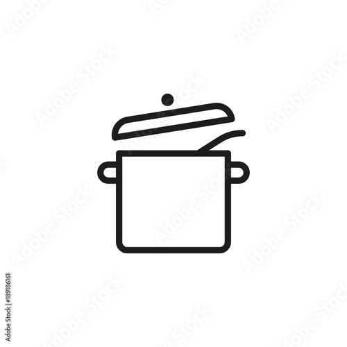Cooking Pot Line Icon