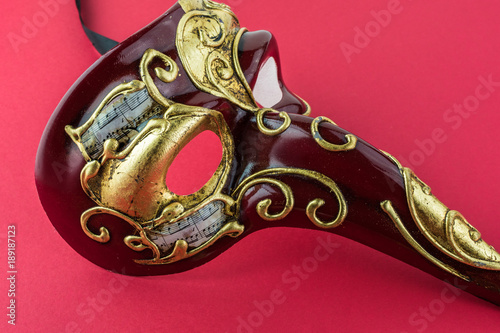 Carnival elegant male venetian mask.