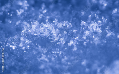 Snowflake macro photo