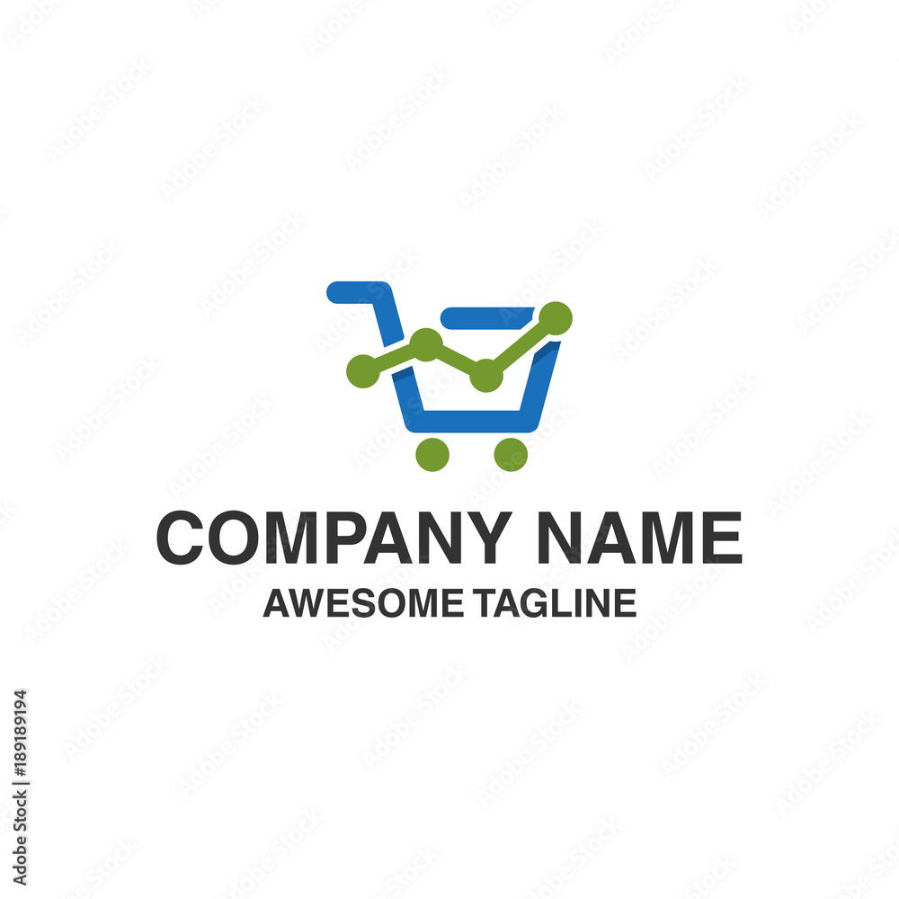 finance statistic shopping logo finance statistic shopping logo