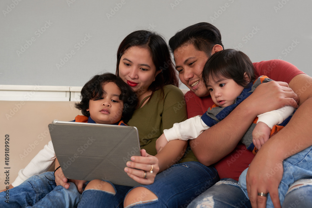 Family spending time together