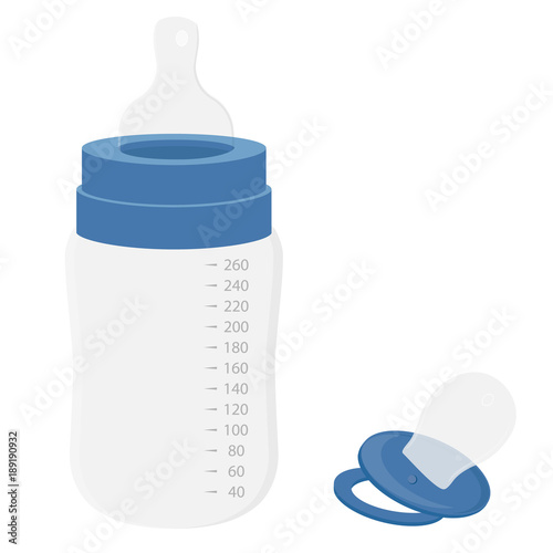 Baby bottle and pacifier