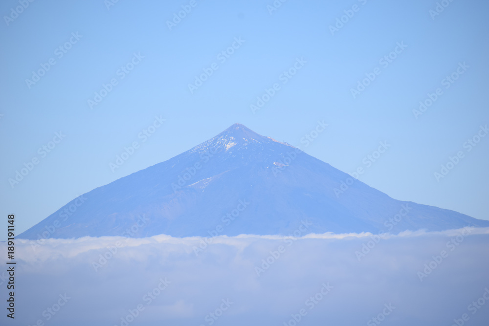 Mount Teide (Tenerife) from La Gomera, Spain
