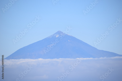 Mount Teide  Tenerife  from La Gomera  Spain