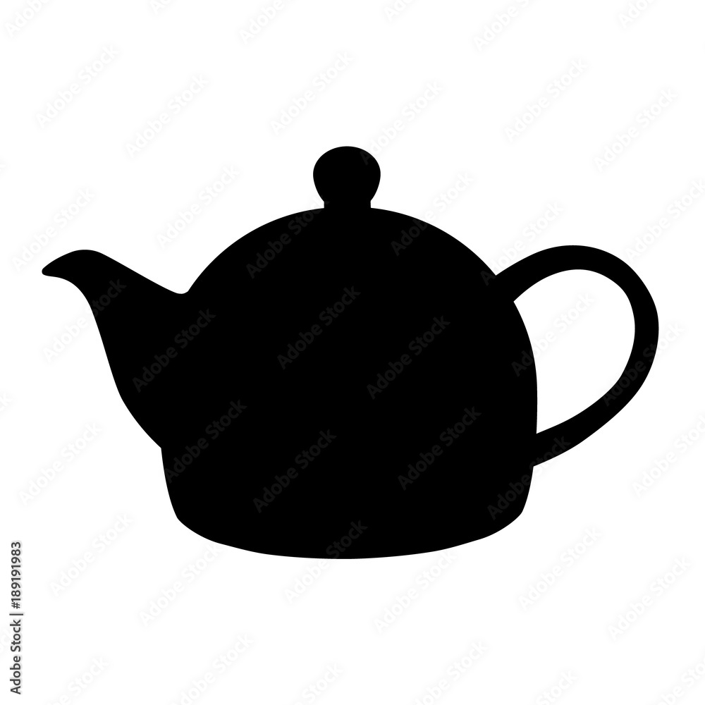 Teapot silhouette vector Teapot silhouette vector