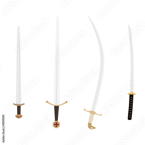 Medieval weapon set