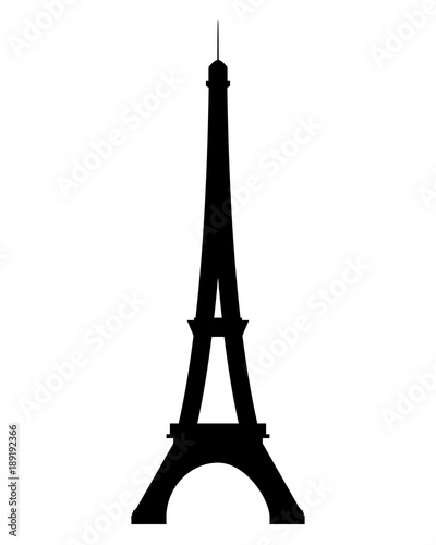 Eiffelturm auf weiss
