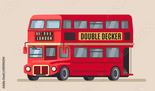 double decker city bus