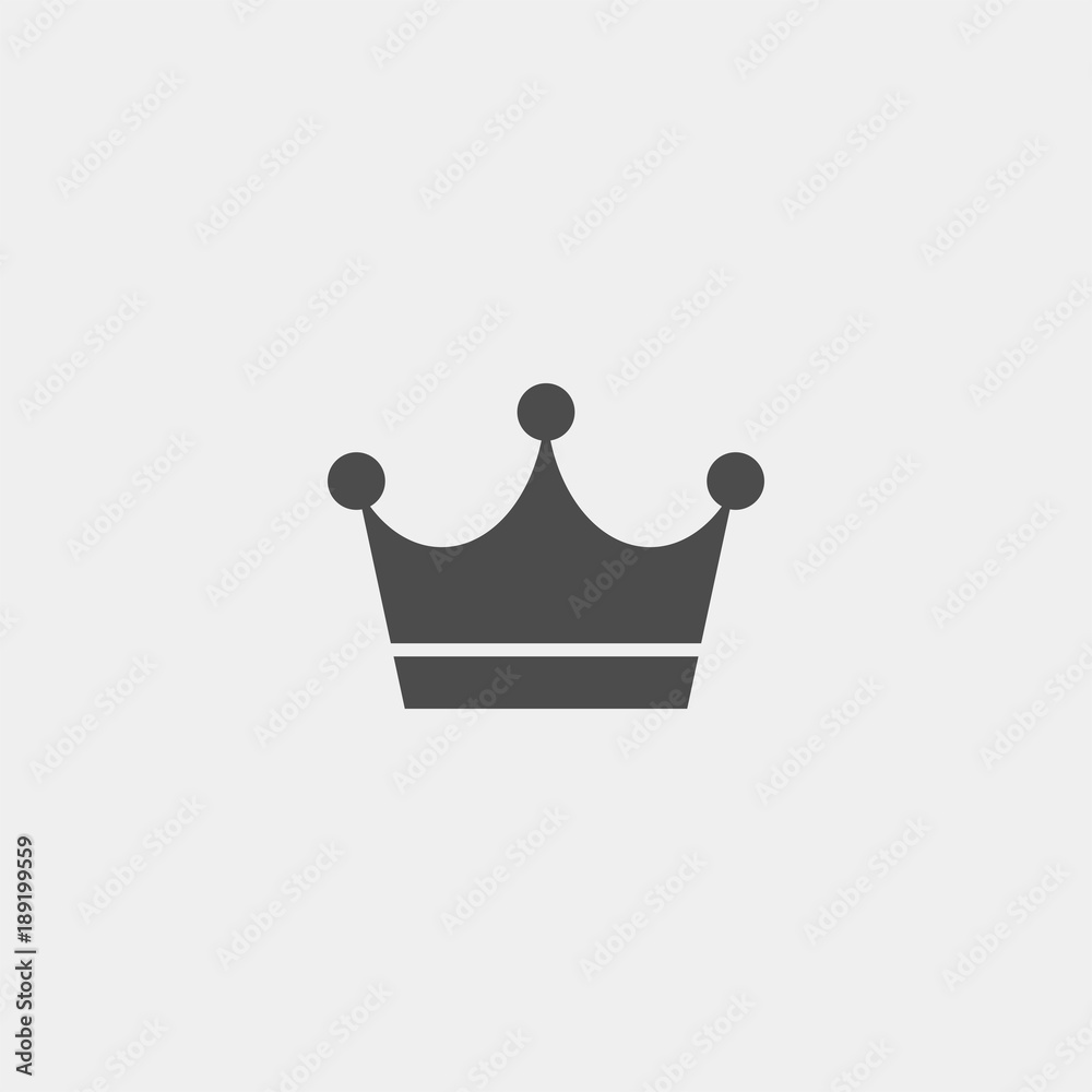 Crown flat vector icon