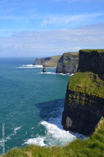 Stunning view of the Aillte an Mhothair in Ireland photo