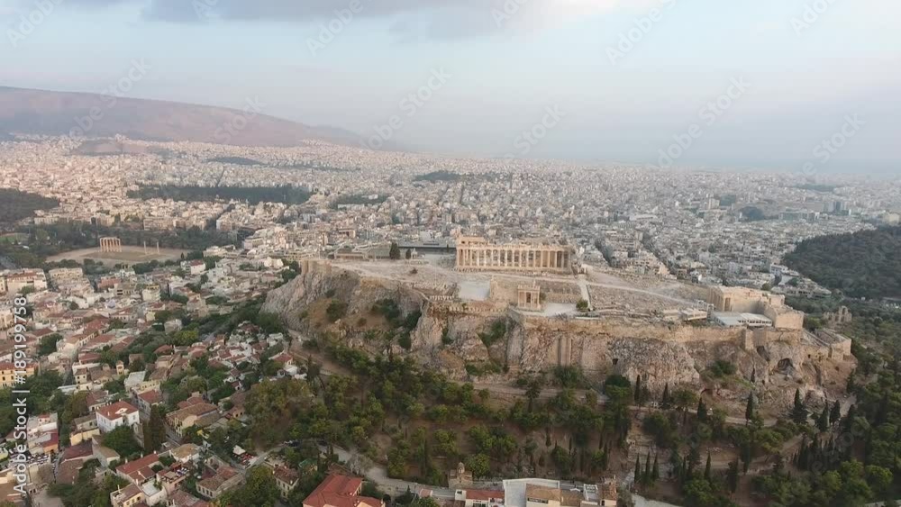 4K Drone Shot Of Athens Acropolis Parthenon 4K Drone Shot Of Athens Acropolis Parthenon