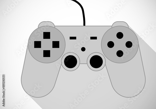 Game console joystick in a flat design