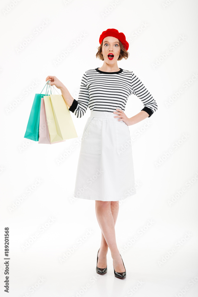 Full length image of Shocked woman with arm on hip Full length image of Shocked woman with arm on hip