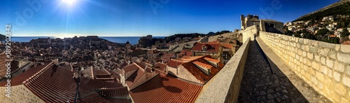 Dubrovnik panorama with horizon
