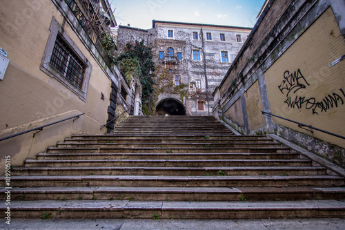 Narrow streets of old Rome  Italy