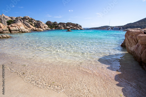 Beach of Cala Coticcio, Sardinia, Italy