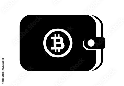 Bitcoin mit Geldbeutel Logo