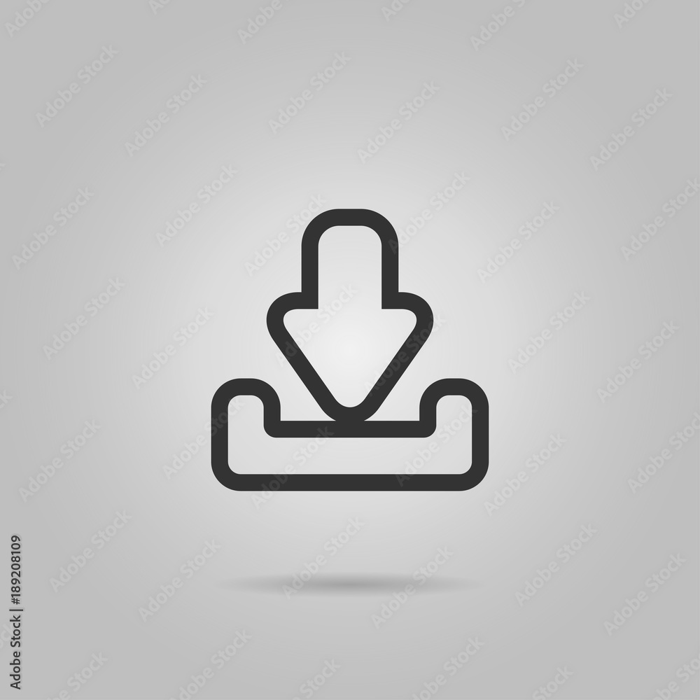 Download Icon vector flat design Download Icon vector flat design