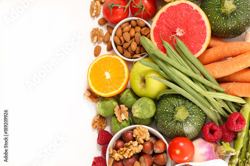 selection of health food