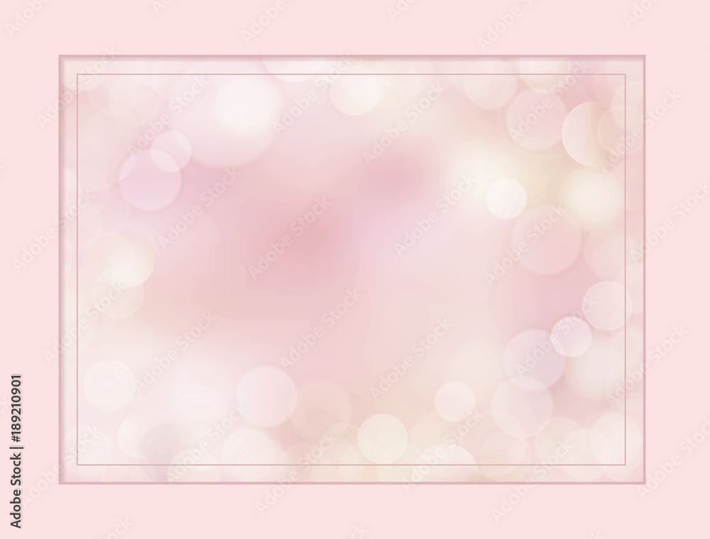 Neutral apricot rose pink border and bokeh defocus background Neutral apricot rose pink border and bokeh defocus background