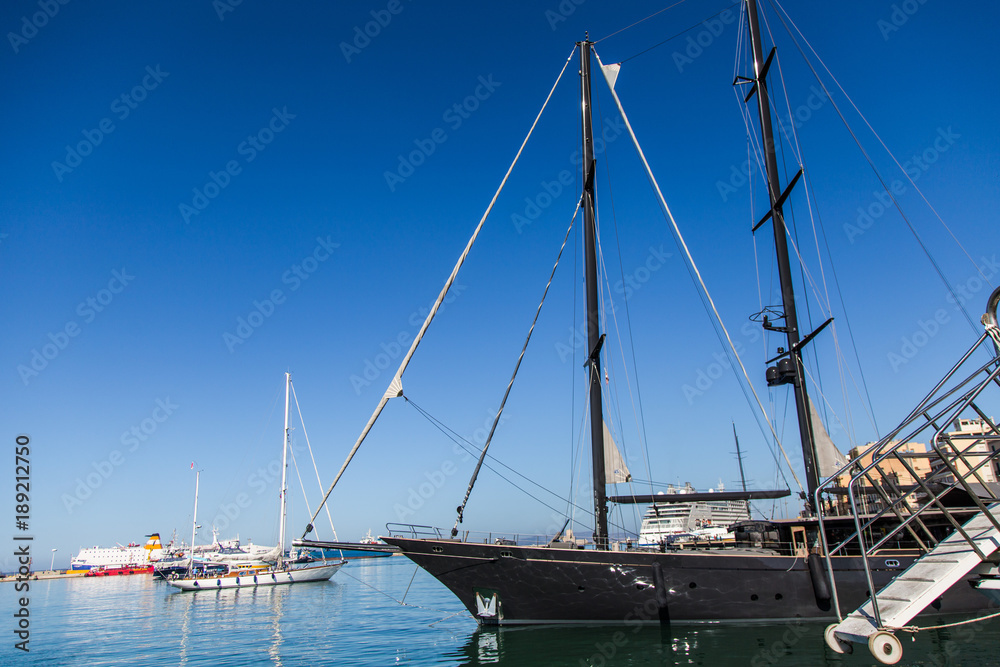 Barche al porto di Trapani