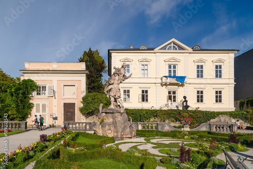Mirabell Palace with Sculpture and Garden in Salzburg © GeniusMinus