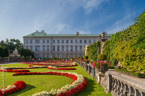 Mirabell Palace with Sculpture and Garden in Salzburg