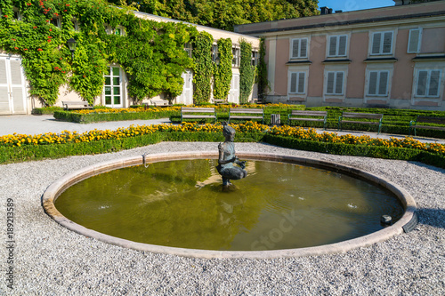 Mirabell Palace with Sculpture and Garden in Salzburg