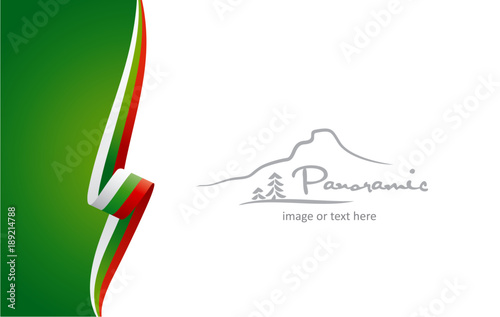 Bulgaria abstract brochure cover poster background vector