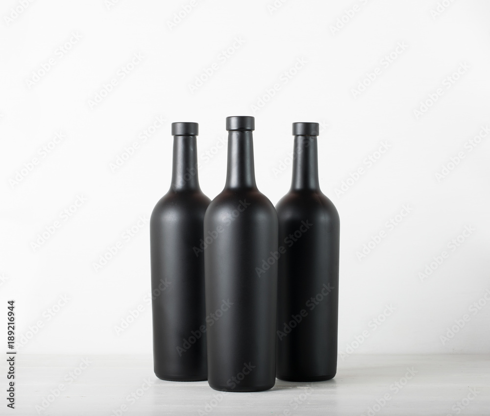 Wine bottle on background - Mock-up Wine bottle on background - Mock-up