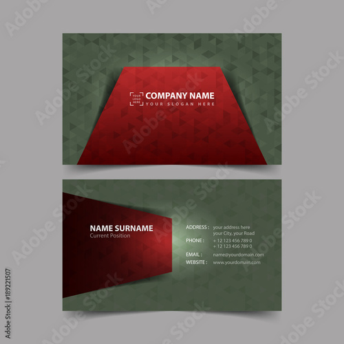 Business Card Design Template.