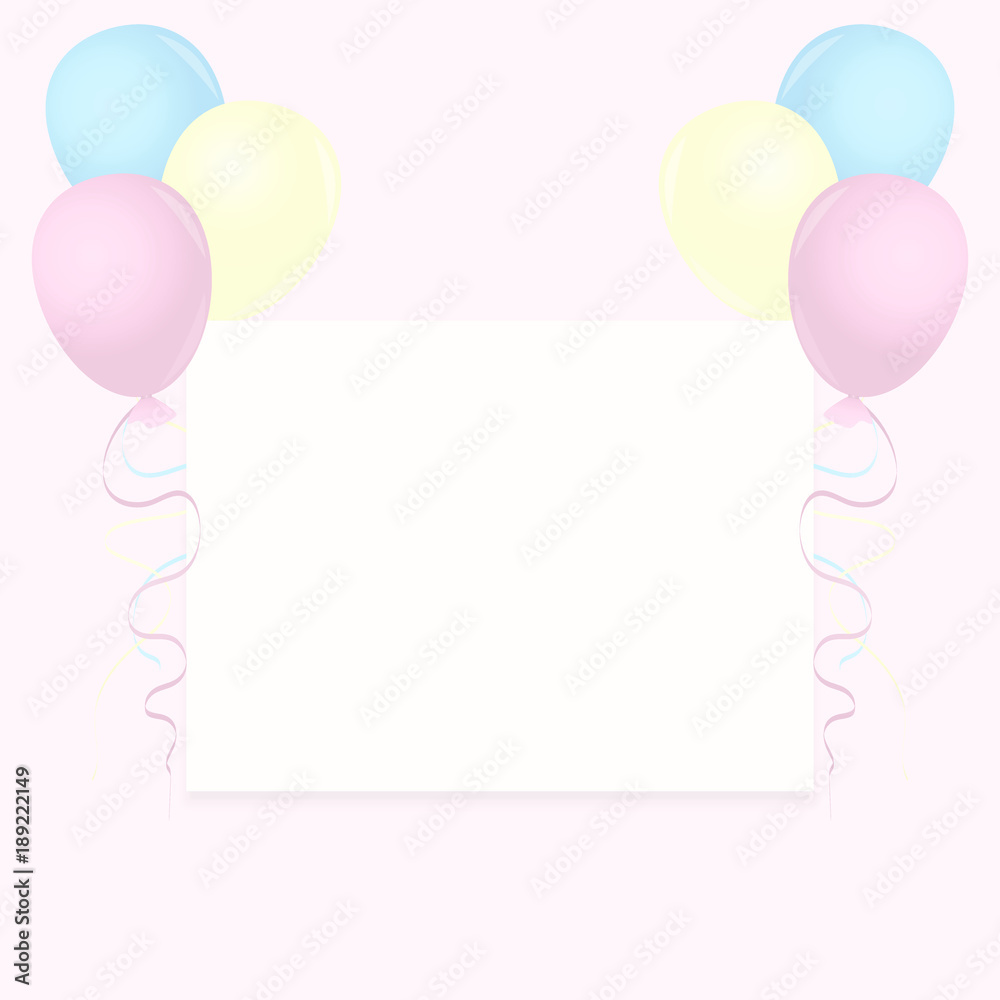 Balloons, Birthday Card, Carnival