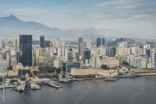 Aerial view of financial centre of Rio de Janeiro, Brazil © Alexandre Rotenberg