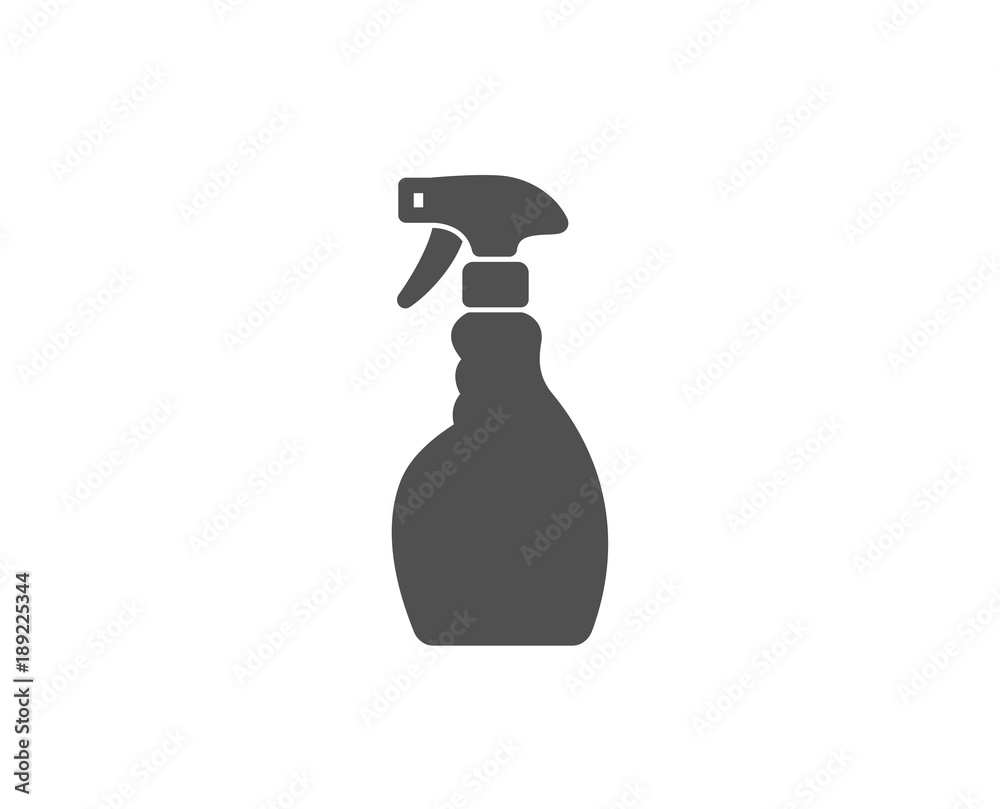 Cleaning spray simple icon. Washing liquid or Cleanser symbol. Housekeeping equipment sign. Quality design elements. Classic style. Vector Cleaning spray simple icon. Washing liquid or Cleanser symbol. Housekeeping equipment sign. Quality design elements. Classic style. Vector
