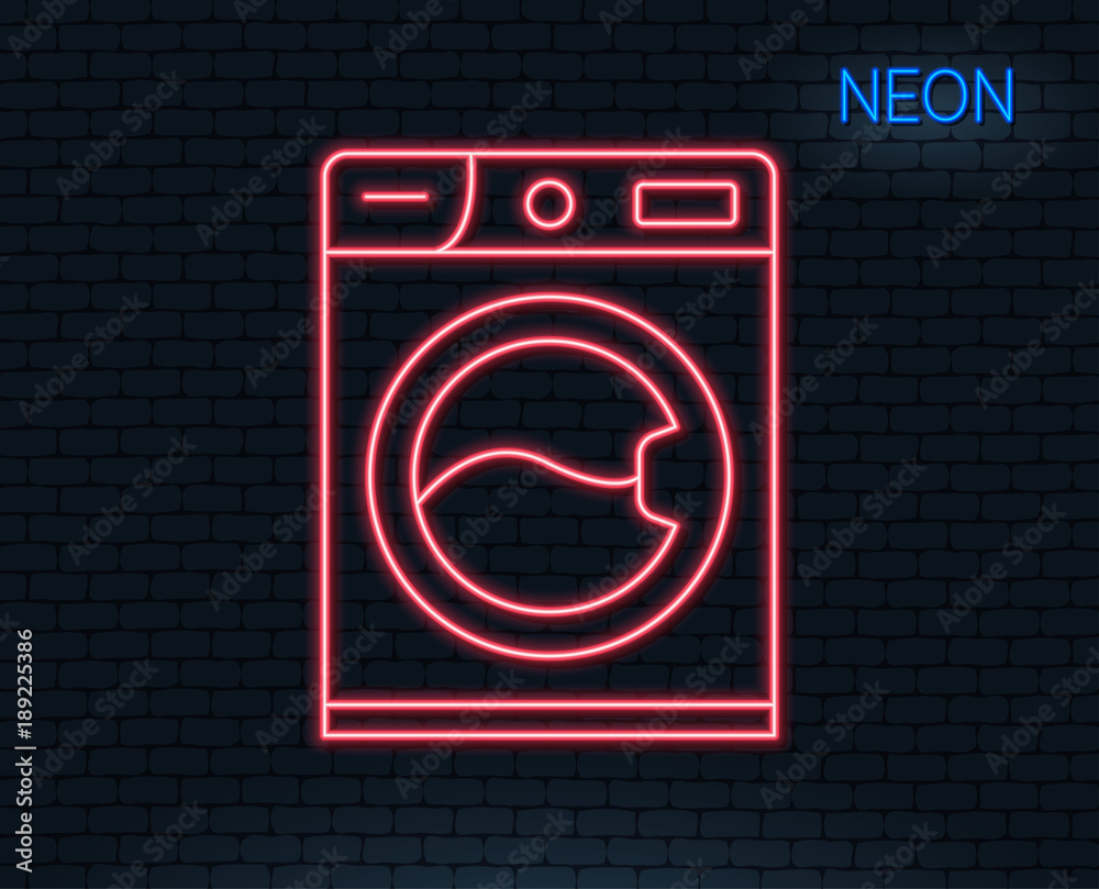 Multifunctional drain cleaning claw neon glow icon
