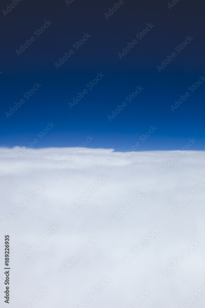 Cumulus clouds sky. Nature background