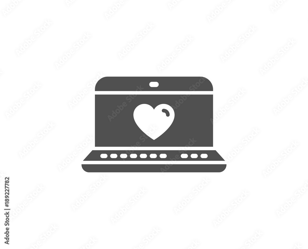 Love dating simple icon. Heart in Notebook sign. Valentines day symbol. Quality design elements. Classic style. Vector Love dating simple icon. Heart in Notebook sign. Valentines day symbol. Quality design elements. Classic style. Vector