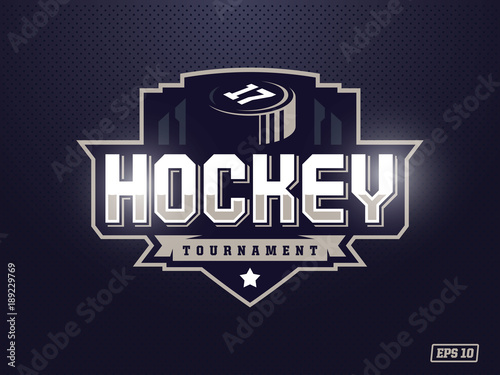 Modern professional hockey logo for sport team