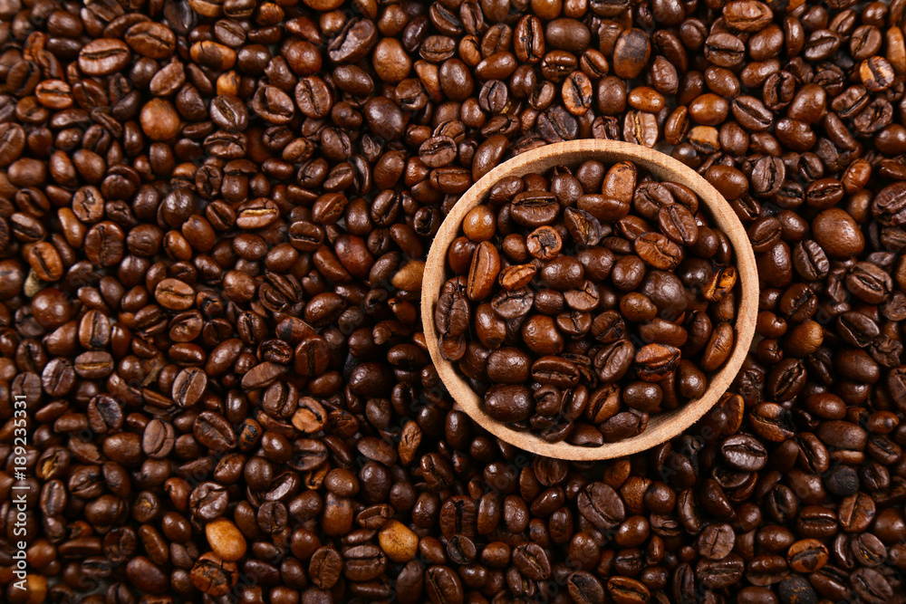 Coffee beans, Grains of coffee background, texture Coffee beans, Grains of coffee background, texture