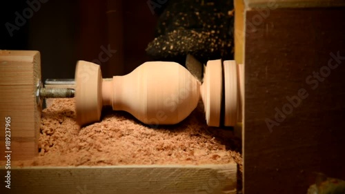 self-made lathe working process