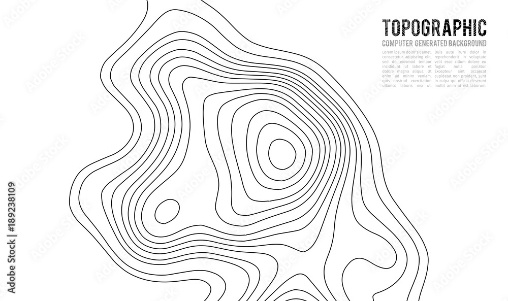 Topographic map contour background. Topo map with elevation. Contour map vector. Geographic World Topography map grid abstract vector illustration . Mountain hiking trail line map design . Topographic map contour background. Topo map with elevation. Contour map vector. Geographic World Topography map grid abstract vector illustration . Mountain hiking trail line map design .