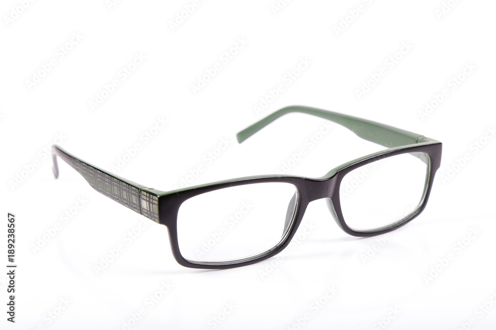 Glasses for sight, spectacles eyeglasses isolated on white background Glasses for sight, spectacles eyeglasses isolated on white background