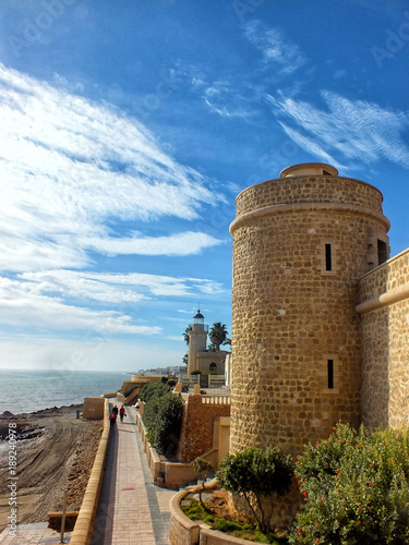 castillo de roquetas de mar photo