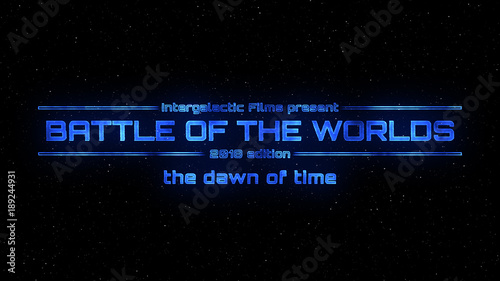 Intergalactic Hologram Title