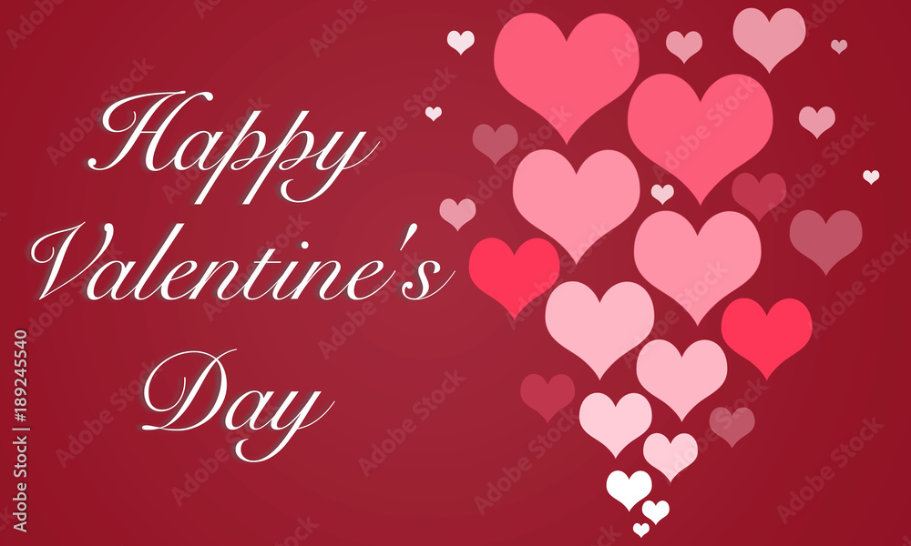 red heart background - valentine's day