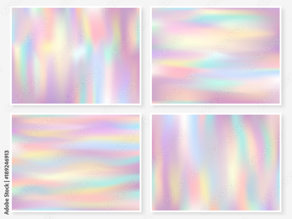 Holographic background multicolor texture pink