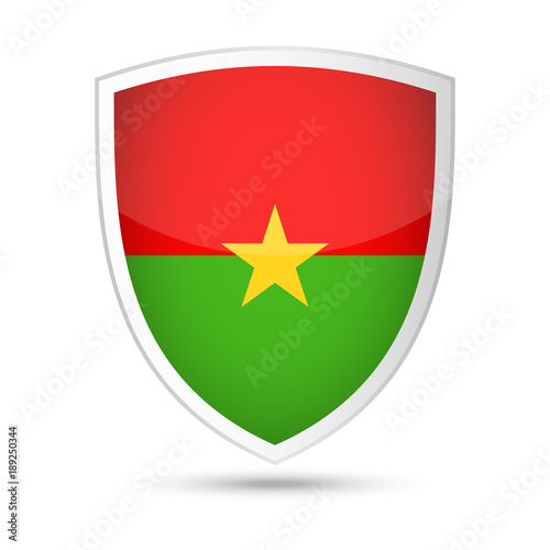 Burkina Faso Flag Vector Shield Icon Free Download Burkina Faso Flag Vector Shield Icon - GFXLoad