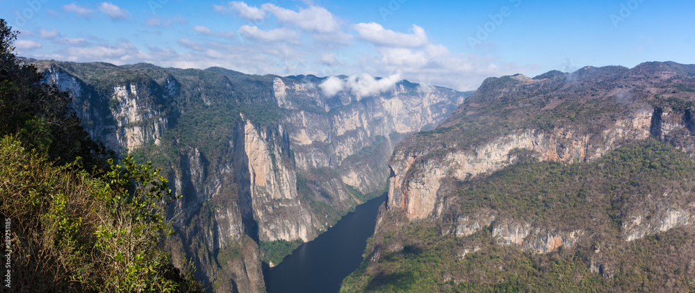 Panorama du Canyon du Sumidero, Mexique