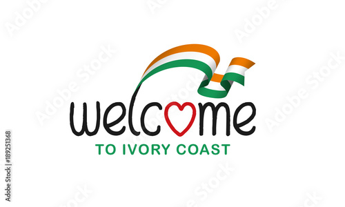 Ivory Coast flag background