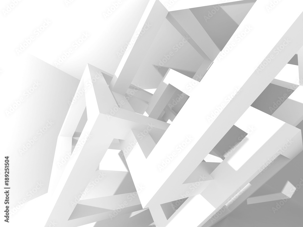 Fototapeta premium Abstract Modern White Architecture Background